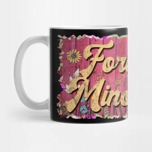 Classic Minor Personalized Flowers Proud Name Mug